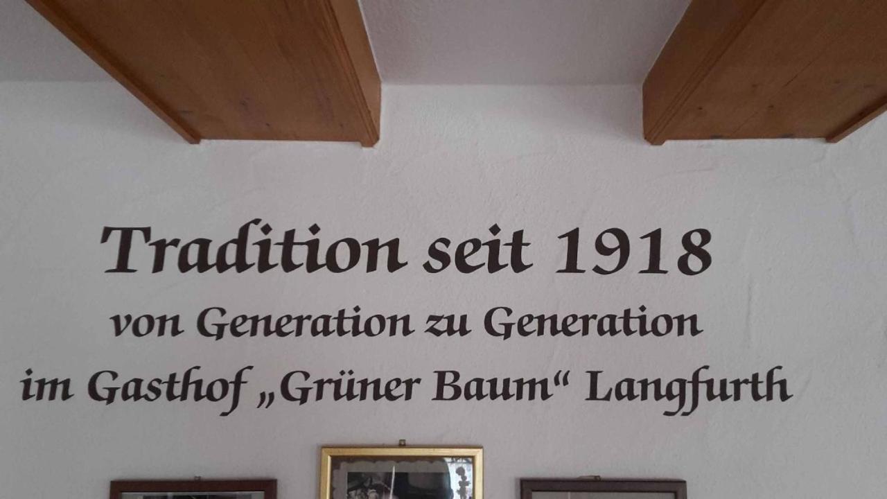 Gasthof Gruener Baum Oberlangfurth エクステリア 写真